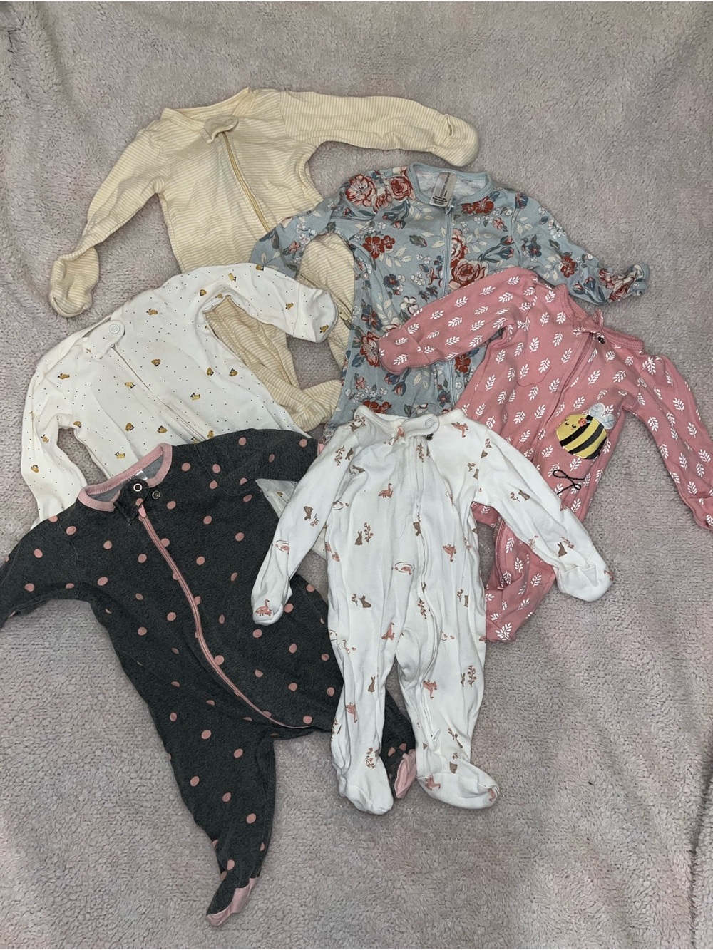 Newborn Babygirl Sleeper Bundle